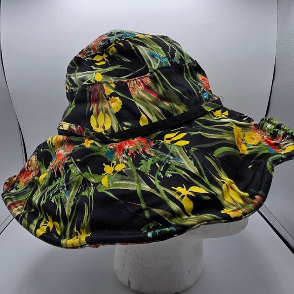 Vince Camuto Womens Sun Hat Floral Design Floppy Stylish Beach Gear Summer main image 4